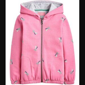 Joules Pink Kids Hoodie with Shooting star Print